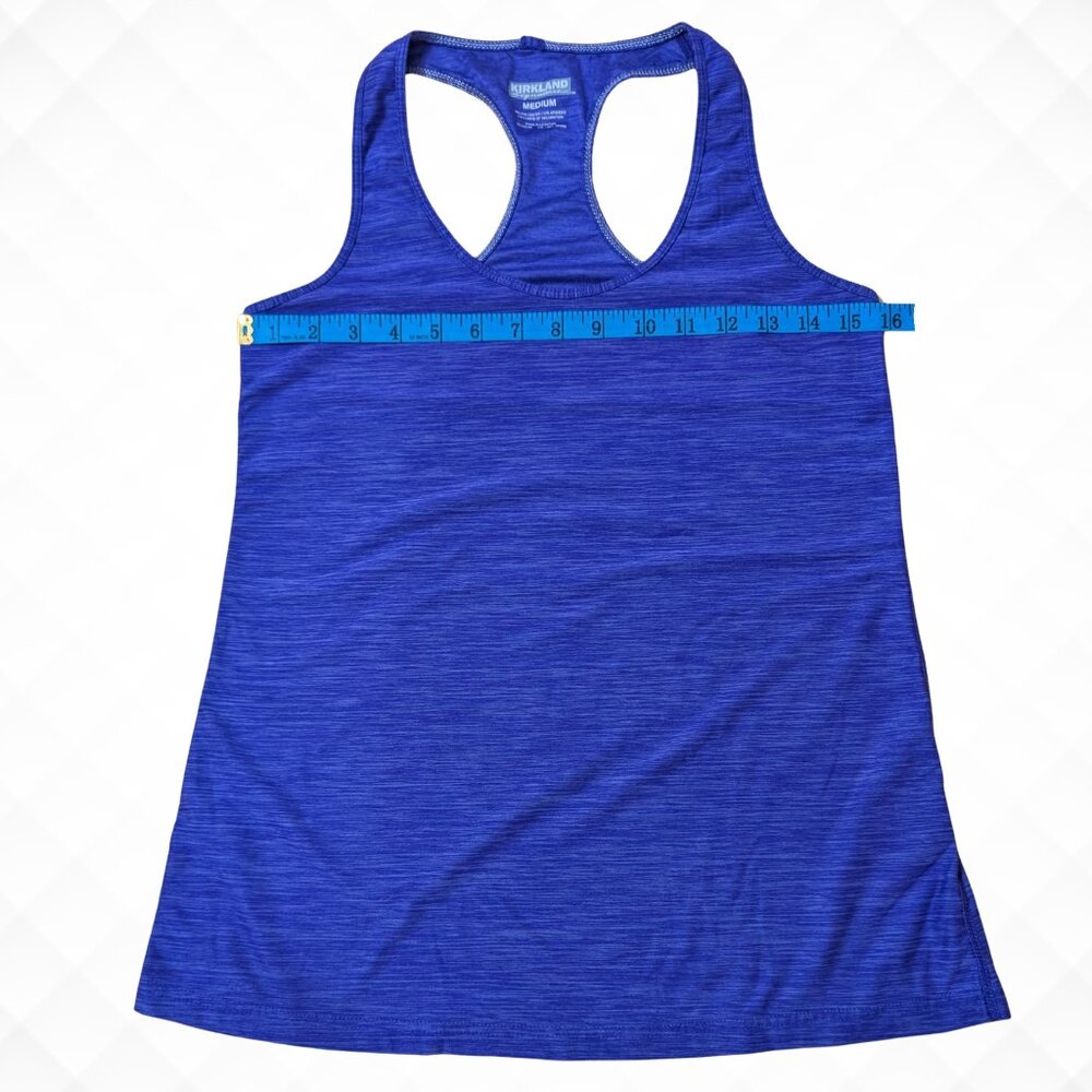 KIRKLAND Signature Scoop Neck Tagless Racerback Active Athletic Tank Top Purple - Picture 11 of 12
